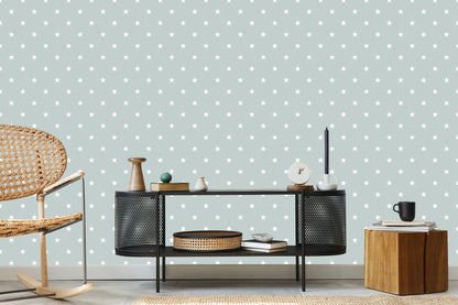 Wallpaper White Stars On Gray Background