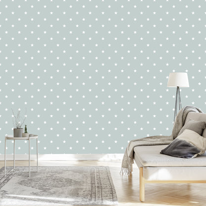 Wallpaper White Stars On Gray Background