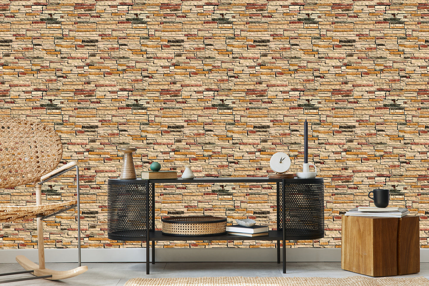 Wallpaper Stone Slate - Effect 3D
