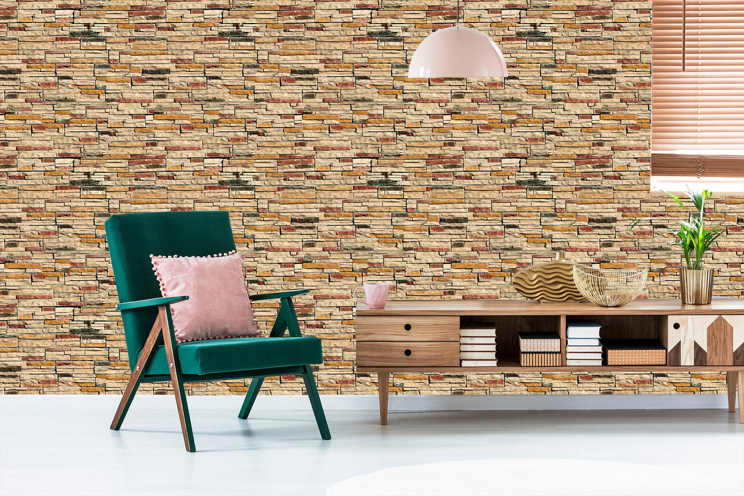 Wallpaper Stone Slate - Effect 3D