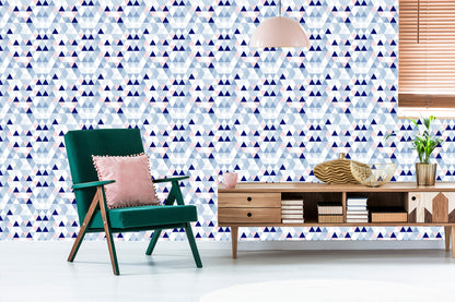 Wallpaper Triangles In Pastel Hues