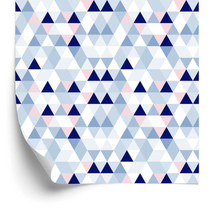 Wallpaper Triangles In Pastel Hues