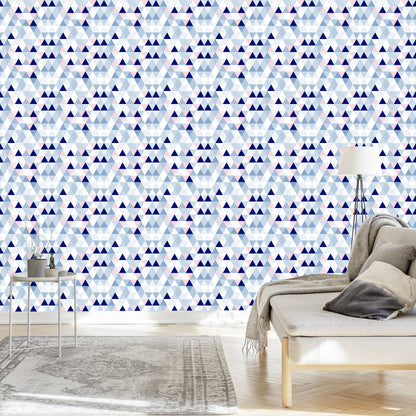 Wallpaper Triangles In Pastel Hues
