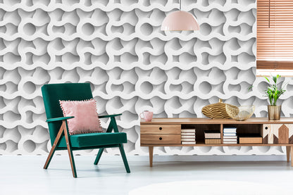 Wallpaper Abstraction Waves 3D