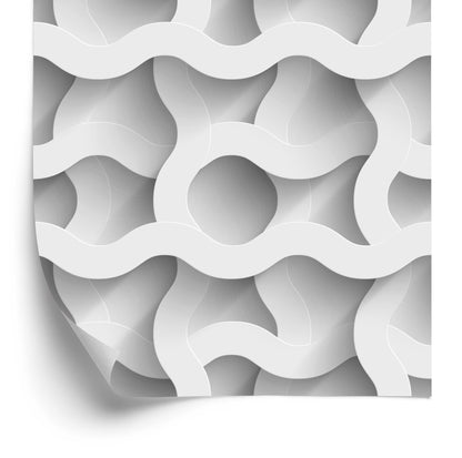 Wallpaper Abstraction Waves 3D