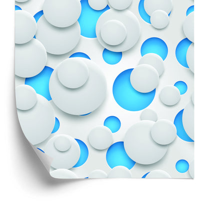 Wallpaper Abstract Geometric Pattern 3D Effect
