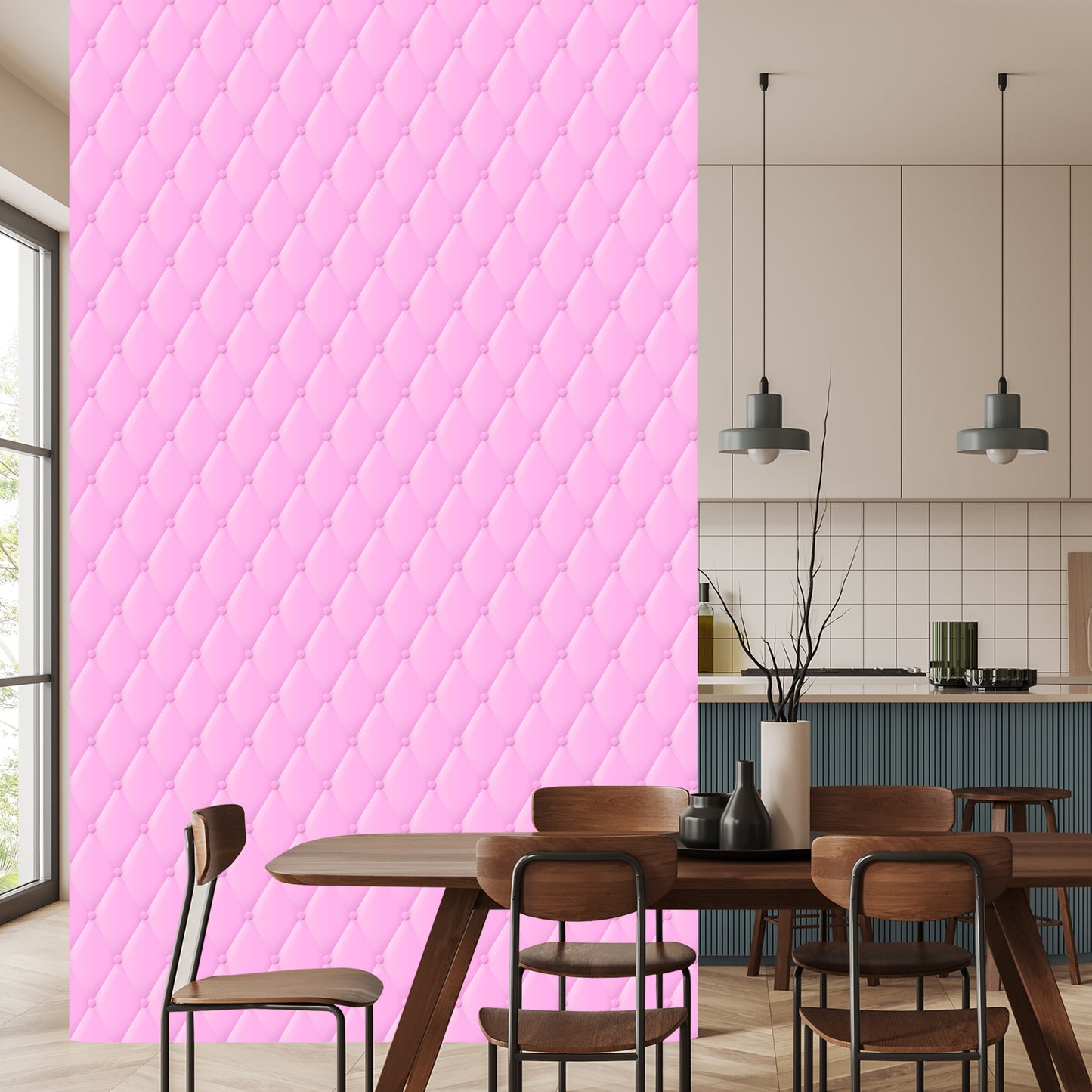 Wallpaper Quilted Pink Pattern