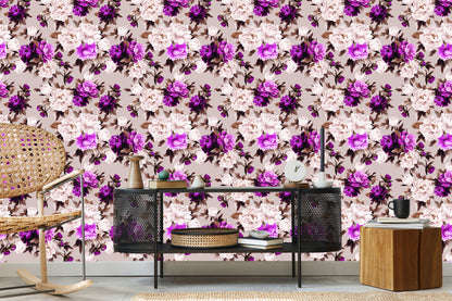Wallpaper Beautiful Floral Pattern