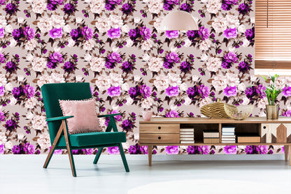 Wallpaper Beautiful Floral Pattern