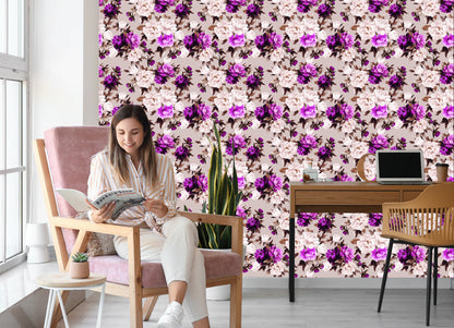Wallpaper Beautiful Floral Pattern