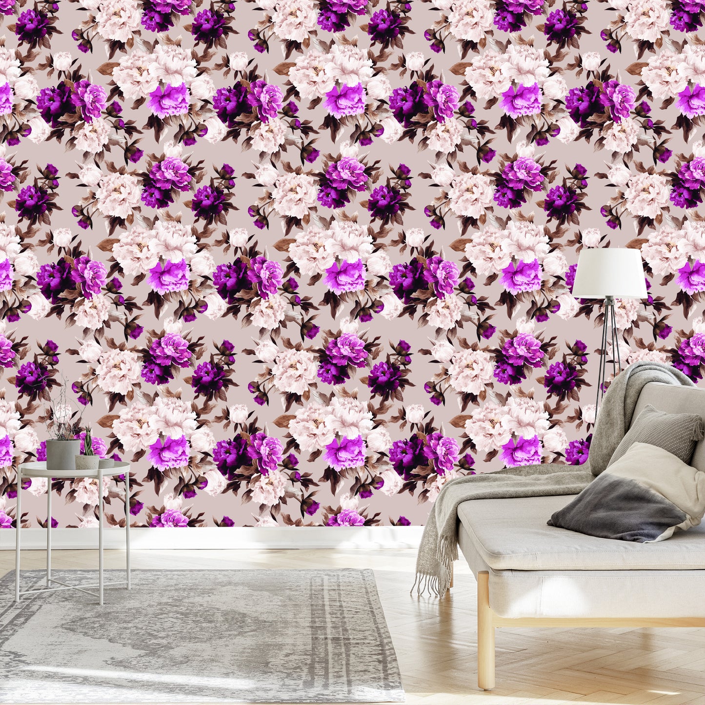 Wallpaper Beautiful Floral Pattern