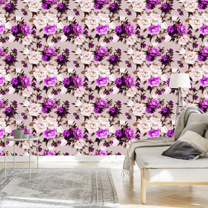 Wallpaper Beautiful Floral Pattern