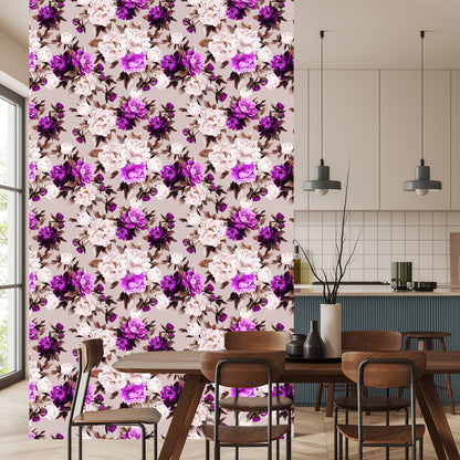Wallpaper Beautiful Floral Pattern