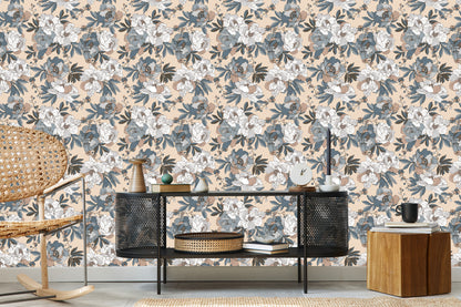Wallpaper Elegant Peonies