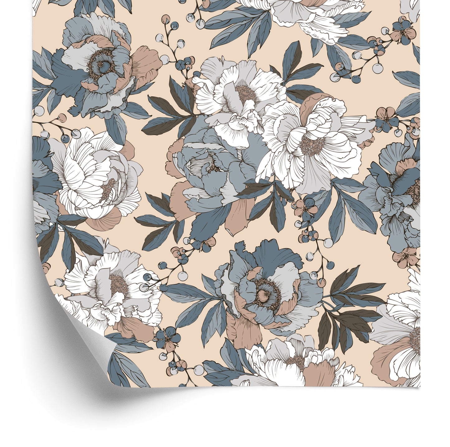 Wallpaper Elegant Peonies