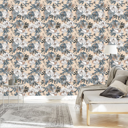 Wallpaper Elegant Peonies