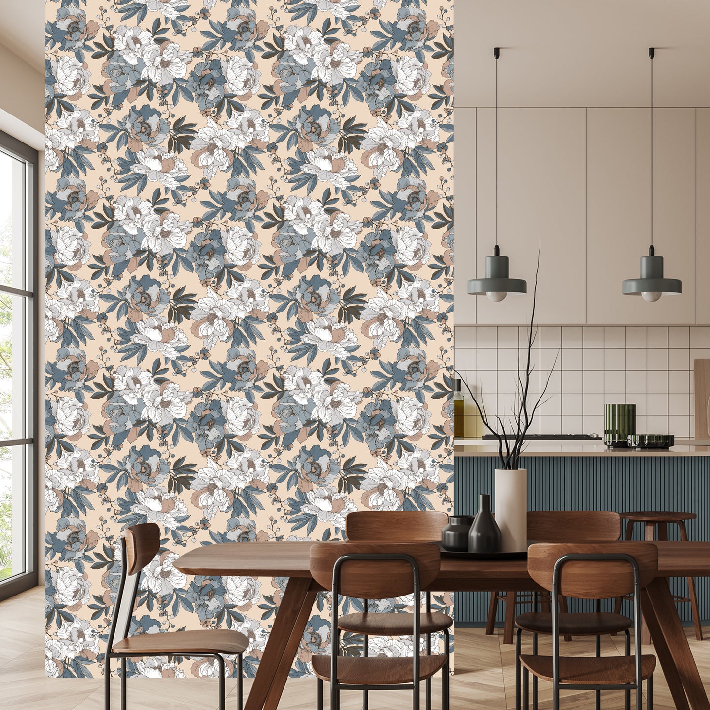 Wallpaper Elegant Peonies