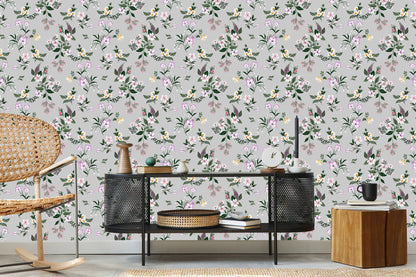 Wallpaper Delicate Colorful Flowers