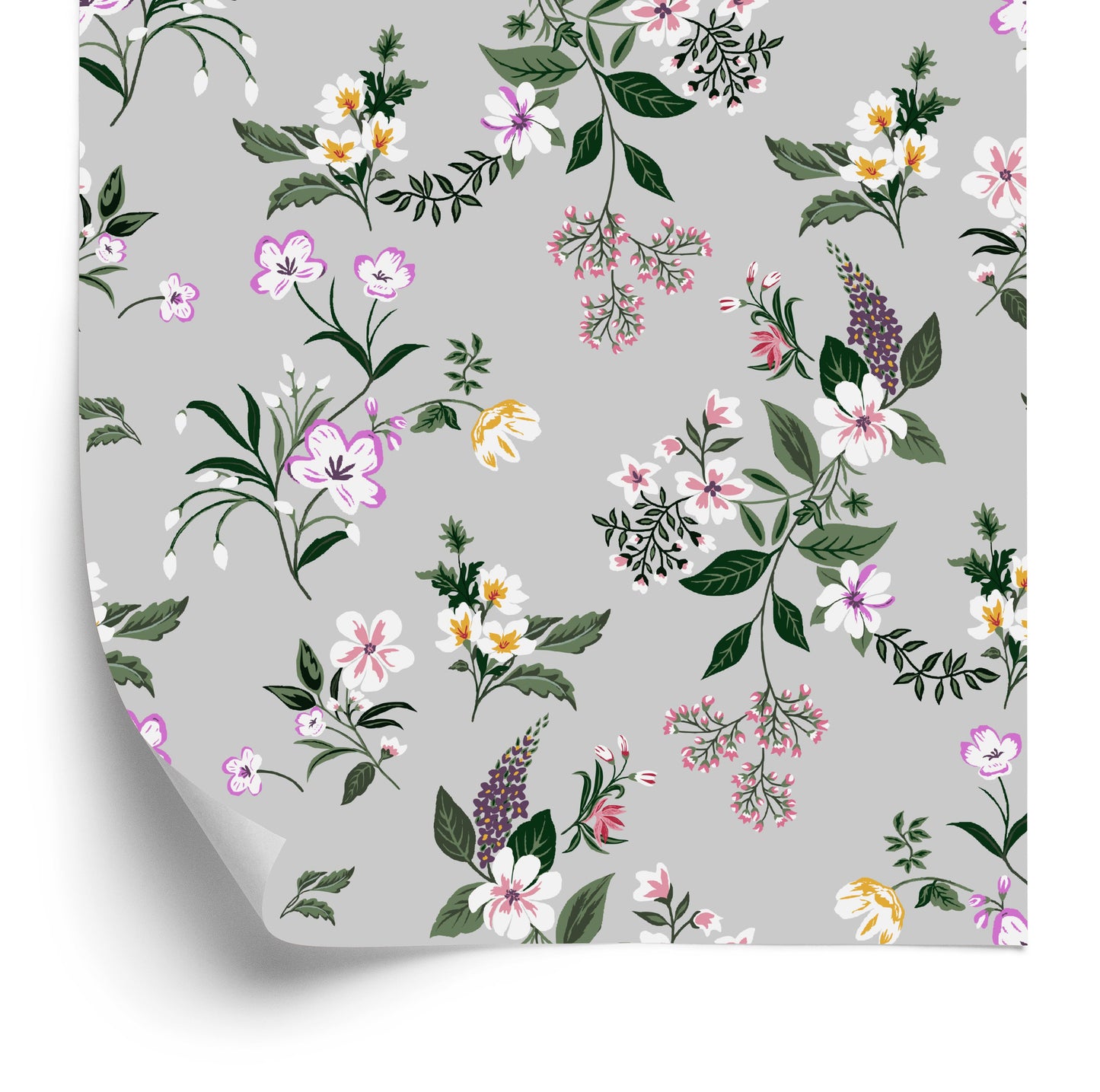 Wallpaper Delicate Colorful Flowers