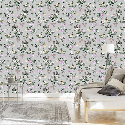 Wallpaper Delicate Colorful Flowers