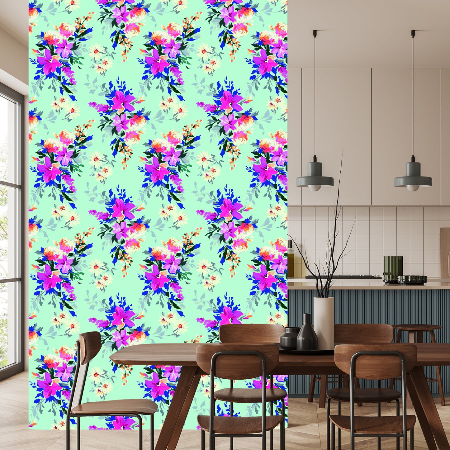 Wallpaper Beautiful Colorful Flowers
