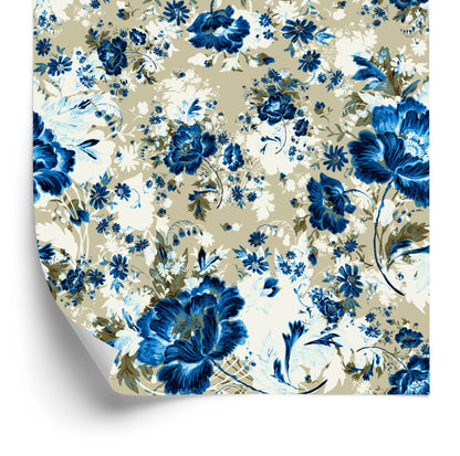 Wallpaper Beautiful Blue Flowers