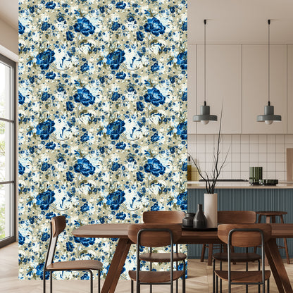 Wallpaper Beautiful Blue Flowers