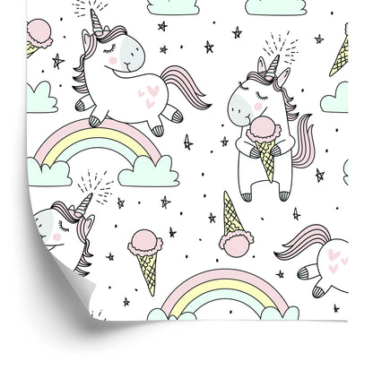 Wallpaper Cheerful Unicorns