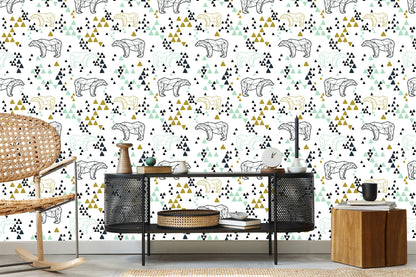 Wallpaper Geometric Bears