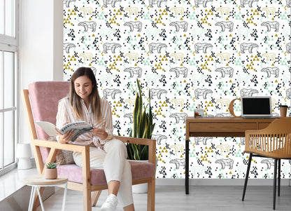 Wallpaper Geometric Bears