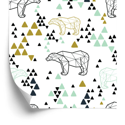 Wallpaper Geometric Bears