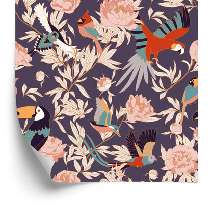 Wallpaper Beautiful Plants And Birds