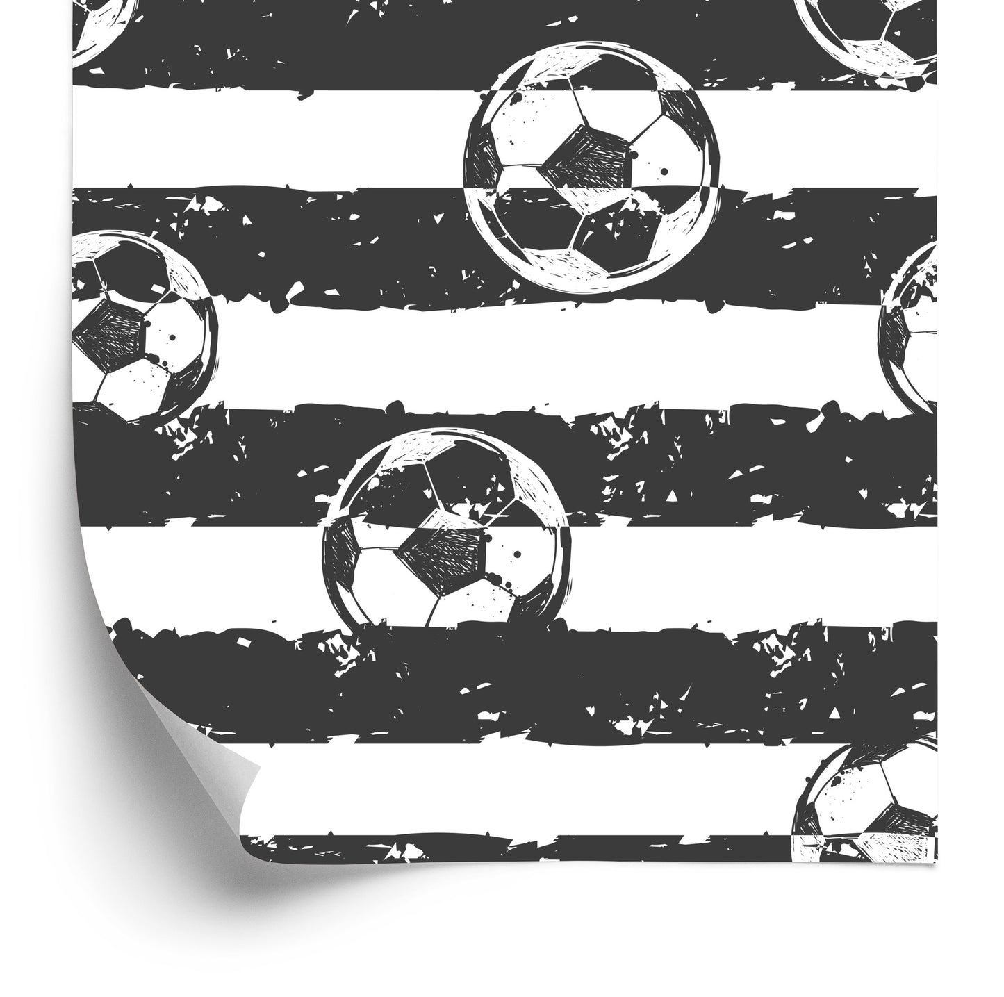 Wallpaper Football On Stripped Background