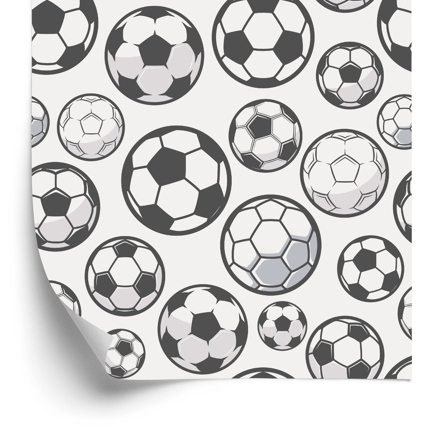Wallpaper Sketched Footballs