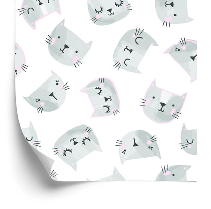 Wallpaper For Children - Cat Smileys