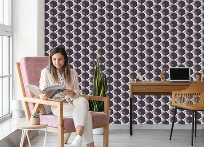 Wallpaper Modernist Hexagons - 3D Effect