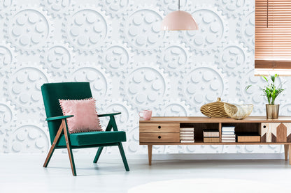 Wallpaper 3D Optical Mandalas For Living Room