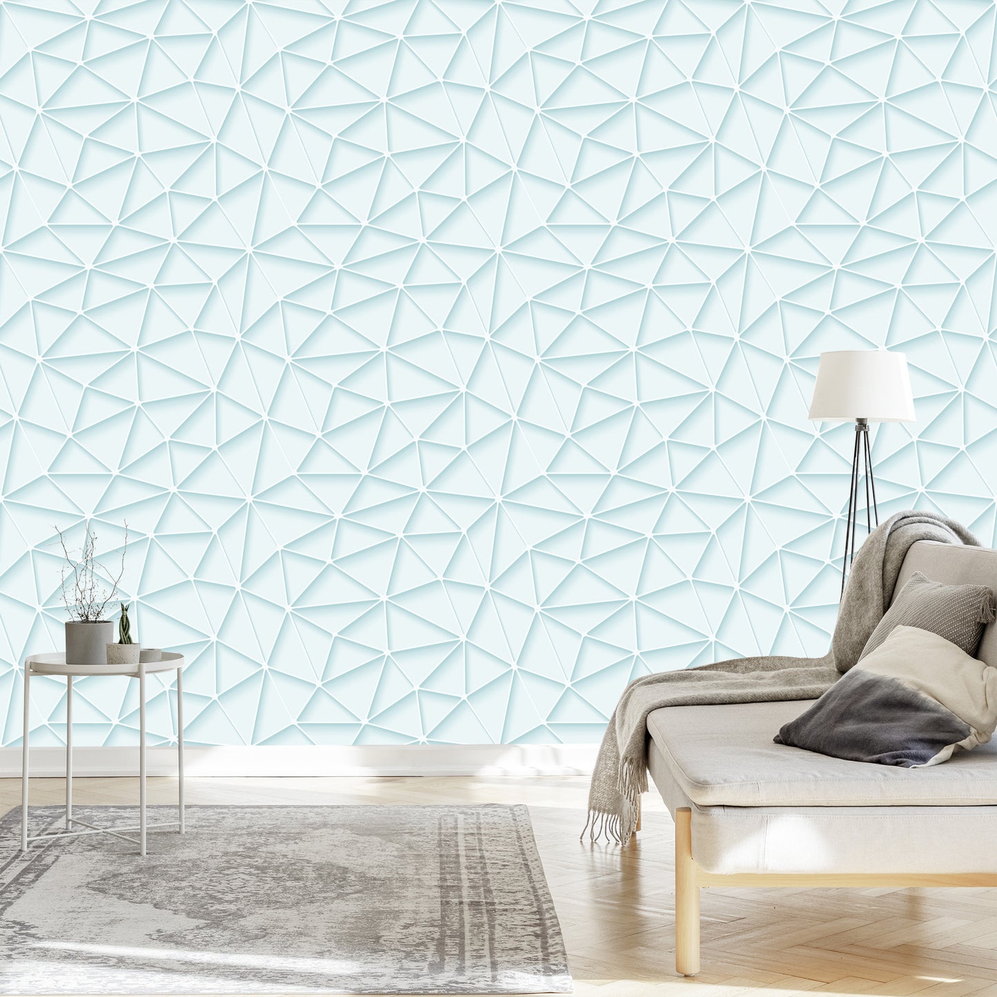Wallpaper Modern 3D Geometric For Living Room