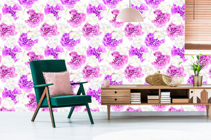 Wallpaper Pink Peonies And White Tulips