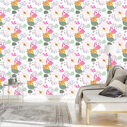 Wallpaper For Children - Beautiful Colorful Flowers