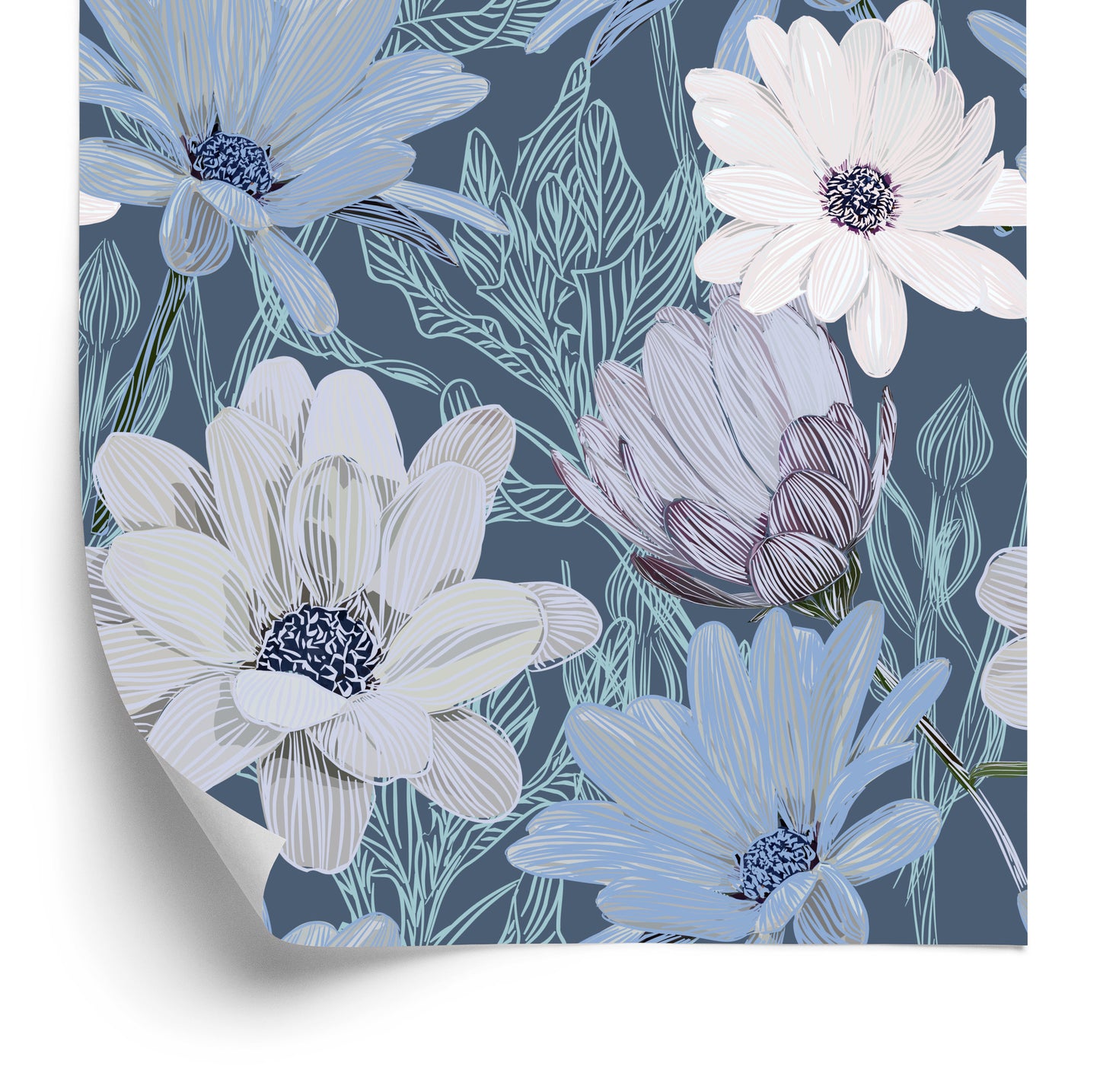 Wallpaper Beautiful Daisies In Pastel Colors