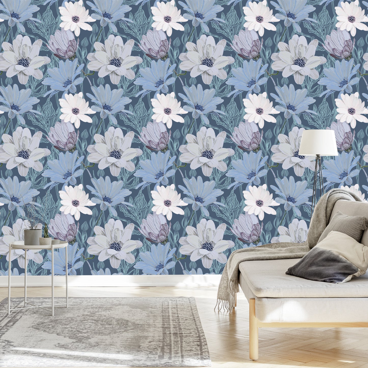 Wallpaper Beautiful Daisies In Pastel Colors