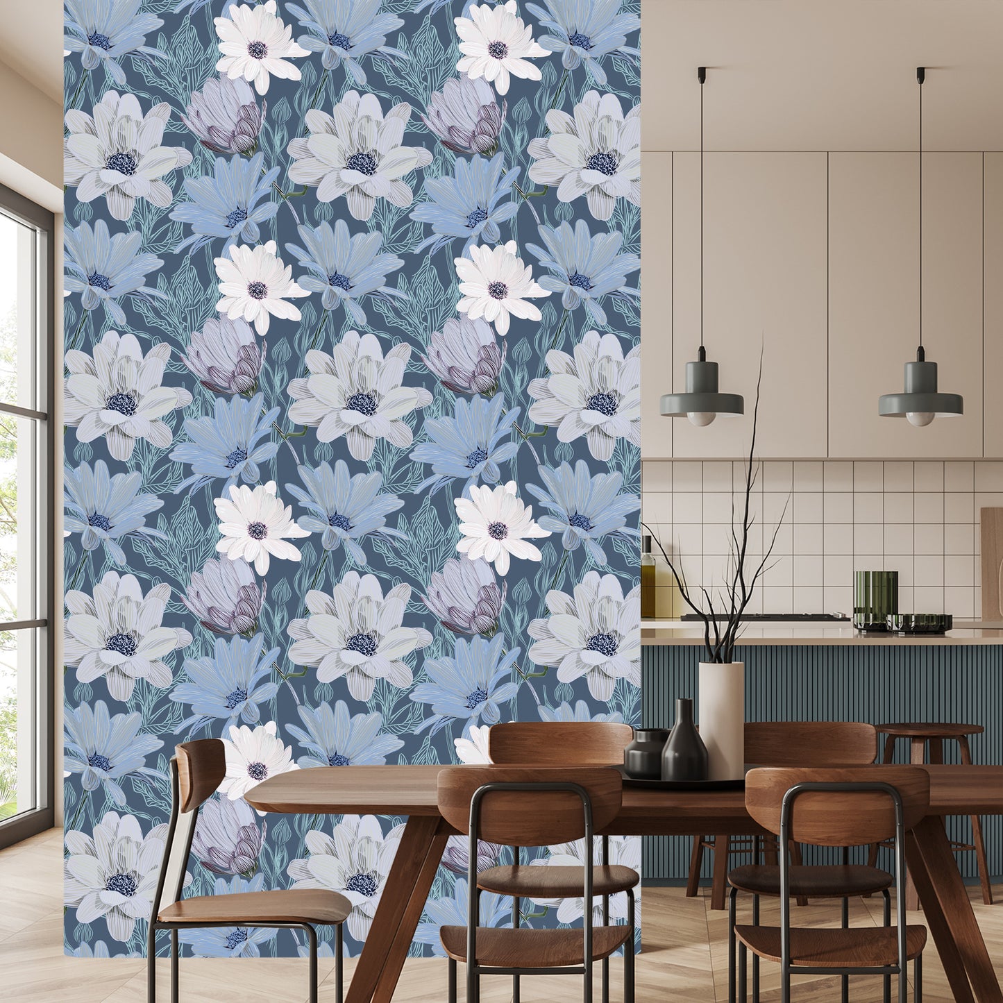 Wallpaper Beautiful Daisies In Pastel Colors