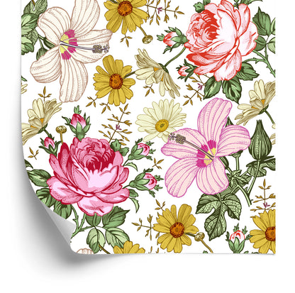 Wallpaper For The Bedroom With Flowers