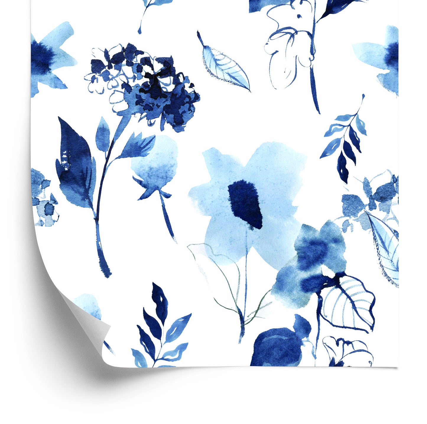 Wallpaper Modern Floral Pattern