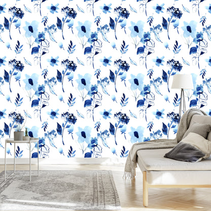 Wallpaper Modern Floral Pattern