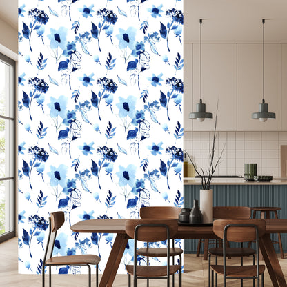 Wallpaper Modern Floral Pattern