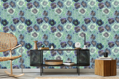 Wallpaper Beautiful Flowers In Vintage Style