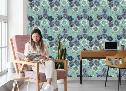 Wallpaper Beautiful Flowers In Vintage Style