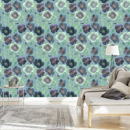 Wallpaper Beautiful Flowers In Vintage Style